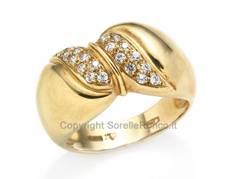 ANELLO VINTAGE ZIRCONI BRILLANTI