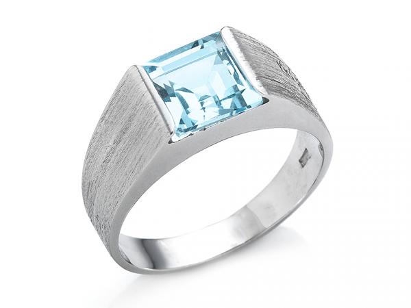 CF01741 - Anello a Fascia Oro e Zircone Carré