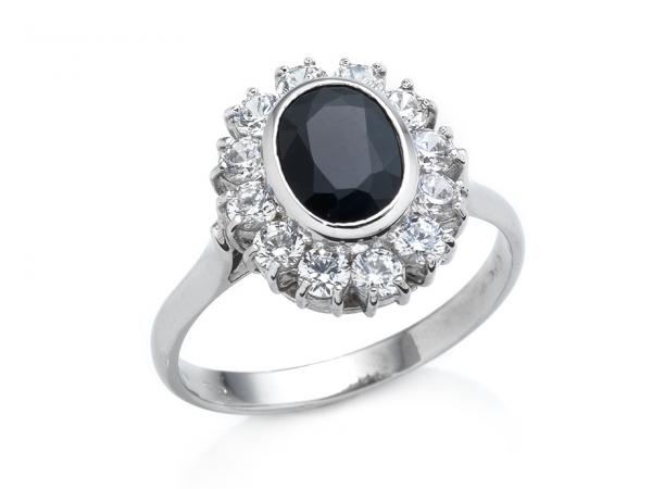 CF01751 - Anello Halo Oro e Zirconi 