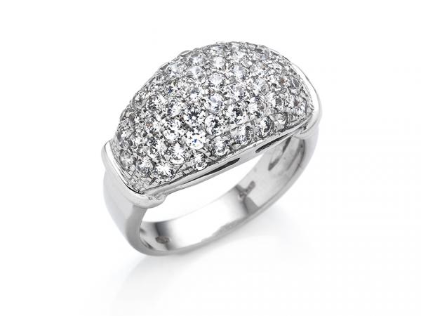 CF01756 - Anello Oro con Zirconi Pavè