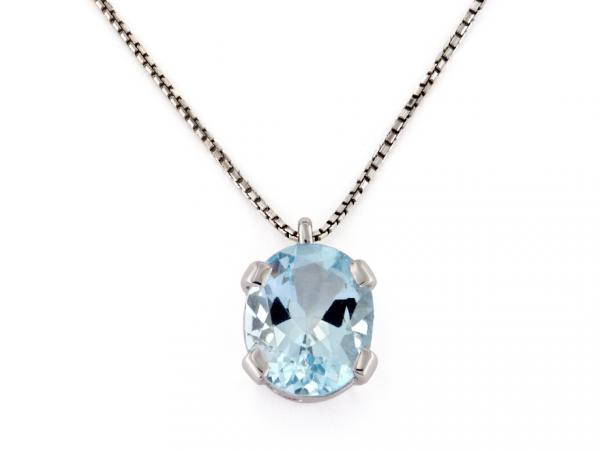 CF01780 - Collana con Pendente Acquamarina 2.90 Ct