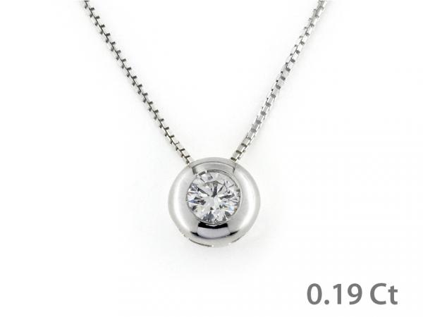 CF01784 - Collana Punto Luce Diamante 0.19 Ct