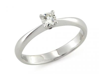 Anello Solitario con Diamante da 0.32 Ct