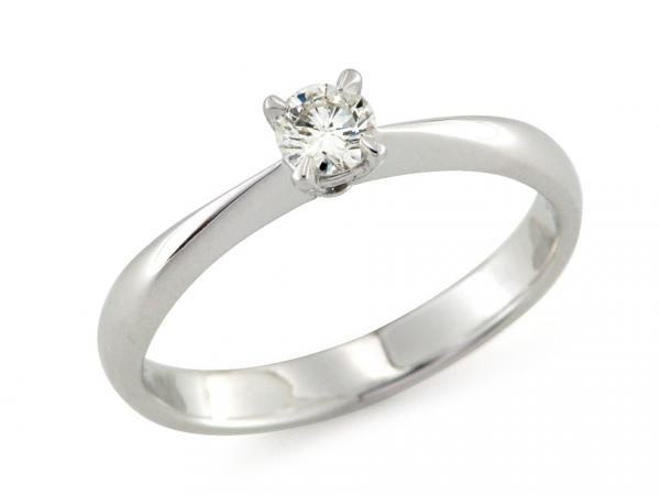 CF01804 - Anello Solitario con Diamante da 0.32 Ct