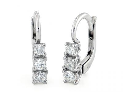 Orecchini Oro e Diamanti Trilogy 0.46 Ct