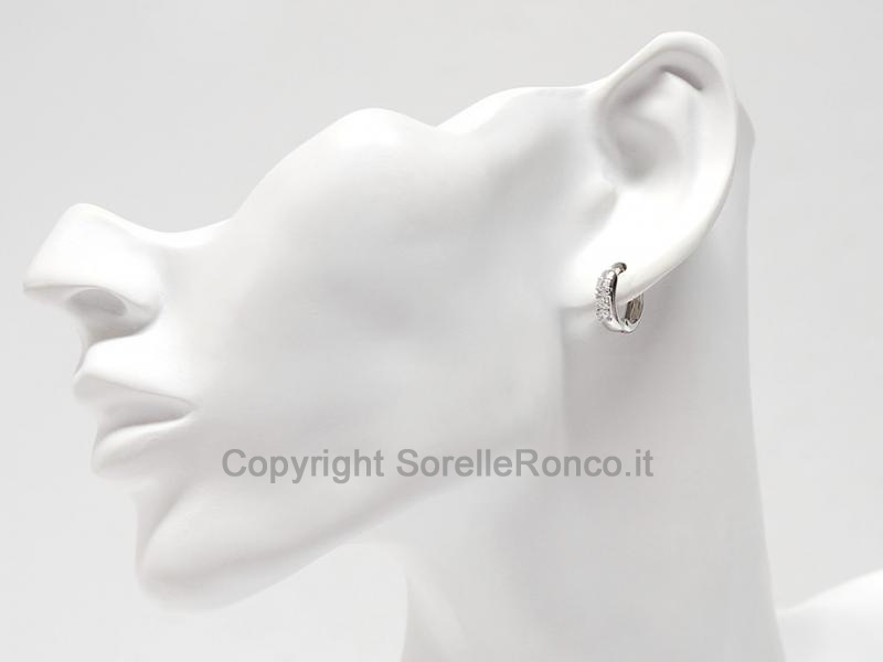 ORECCHINI ORO E DIAMANTI TRILOGY 0.48 CT