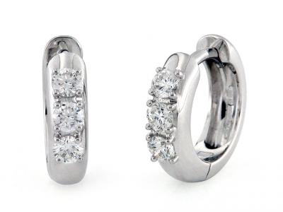 Orecchini Oro e Diamanti Trilogy 0.48 Ct