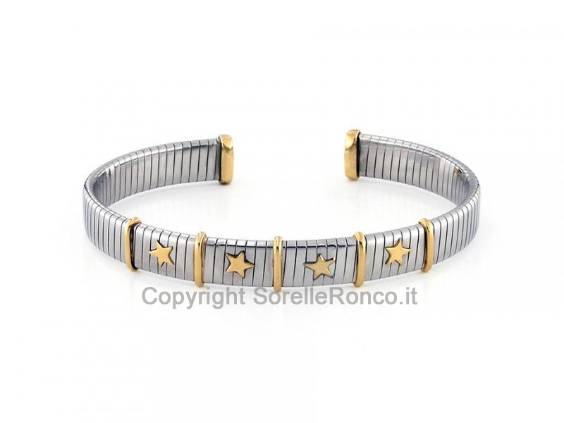 BRACCIALE DONNA ACCIAIO E ORO