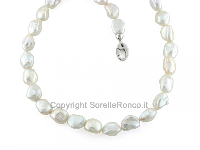 COLLANA PERLE BAROCCHE DA Ø 7-11 MM