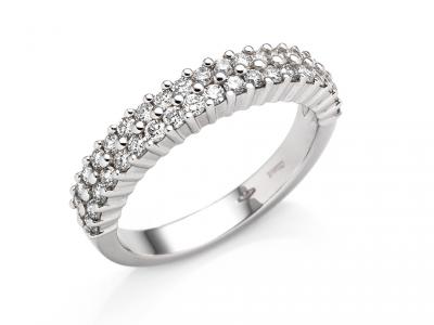 Anello Riviera Oro e Diamanti da 0.81 Ct