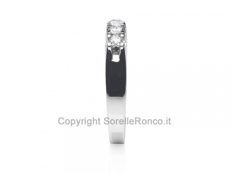ANELLO RIVIERA ORO E DIAMANTI DA 0.40 CT