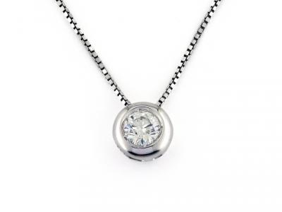 Collana Punto Luce Zircone ø 4 mm