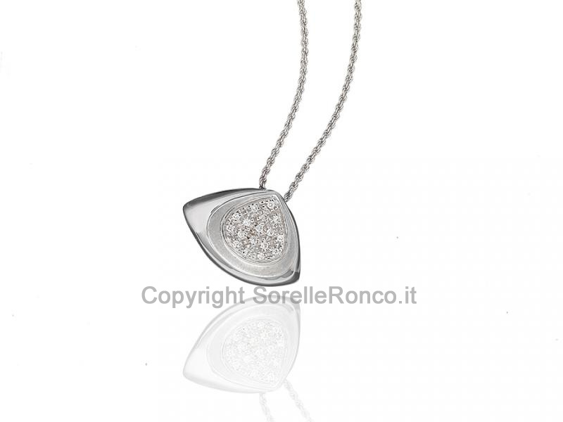 COLLANA CON PENDENTE DIAMANTI 0.13 CT