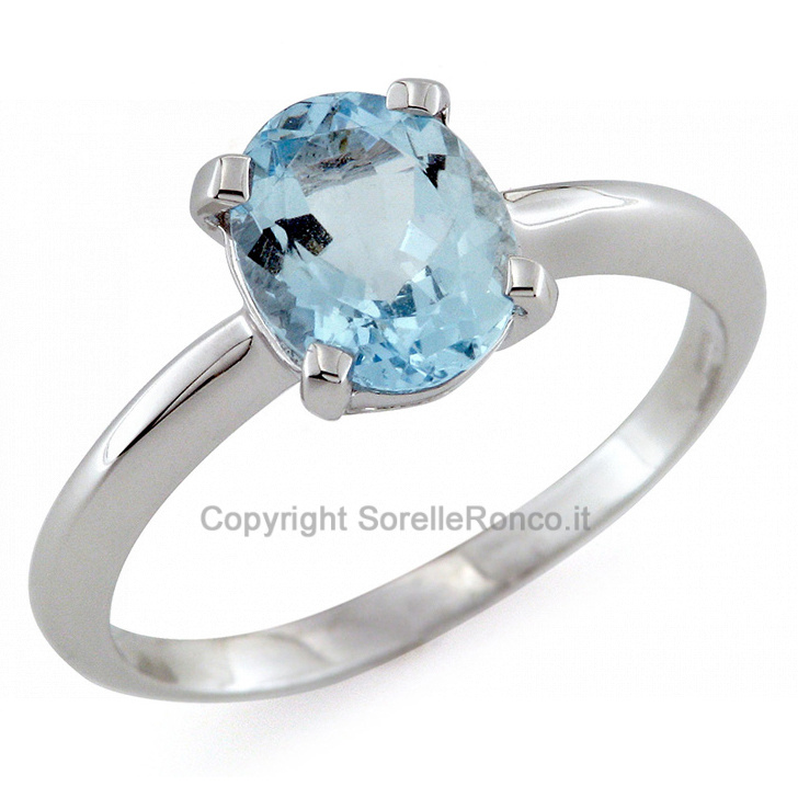 CF01924 - Anello in Oro con Acquamarina 1.80 Ct