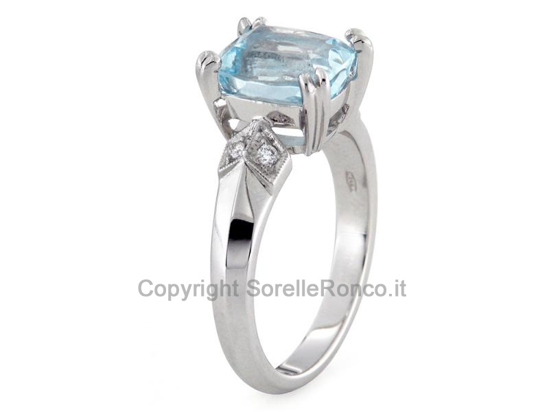 ANELLO IN ORO CON ACQUAMARINA 2.75 CT