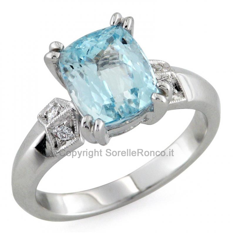 ANELLO IN ORO CON ACQUAMARINA 2.75 CT
