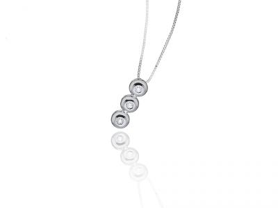 Collana Trilogy Oro e Diamanti 0.15 Ct