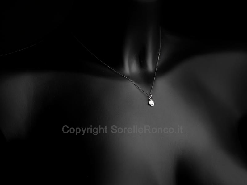 PENDENTE MELA DEL DESIDERIO E DIAMANTE