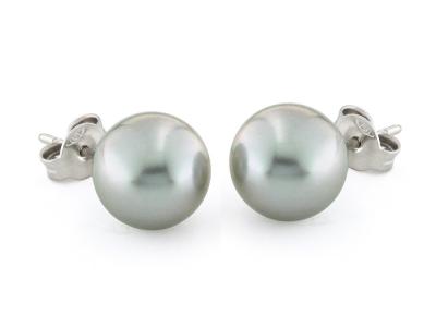 Orecchini  Perle Tahiti ø 9.5 - 10 mm