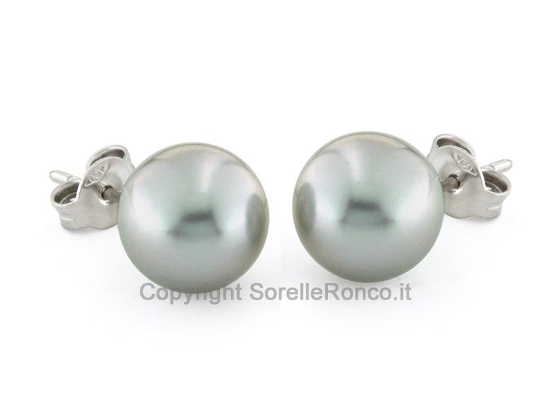 ORECCHINI  PERLE TAHITI Ø 9.5 - 10 MM
