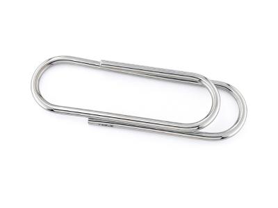 Fermasoldi Graffetta Oro Bianco 9 Kt
