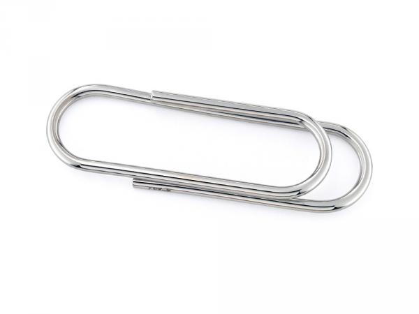 CF02031 - Fermasoldi Graffetta Oro Bianco 9 Kt