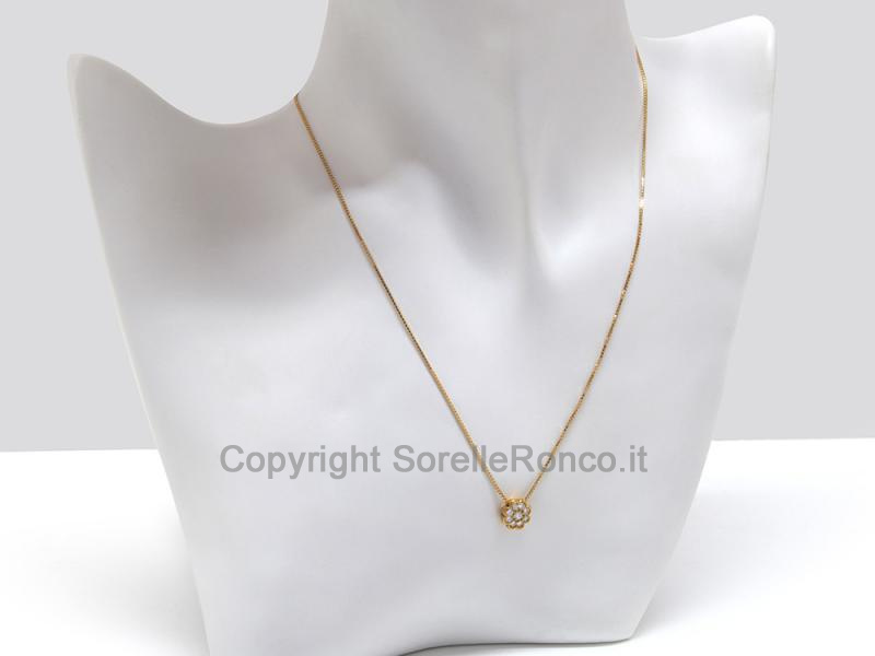 COLLANA IN ORO CON DIAMANTI BRILLANTI