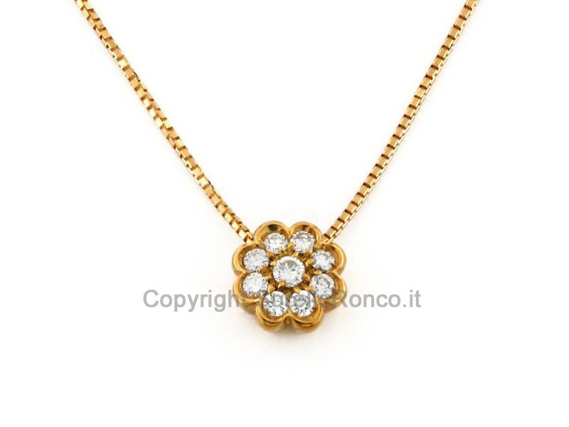COLLANA IN ORO CON DIAMANTI BRILLANTI