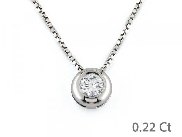 CF02047 - Collana Punto Luce Diamante 0.22 Ct