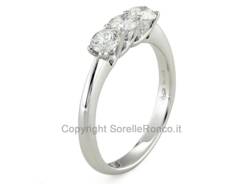 ANELLO TRILOGY CON DIAMANTI 1.22 CT