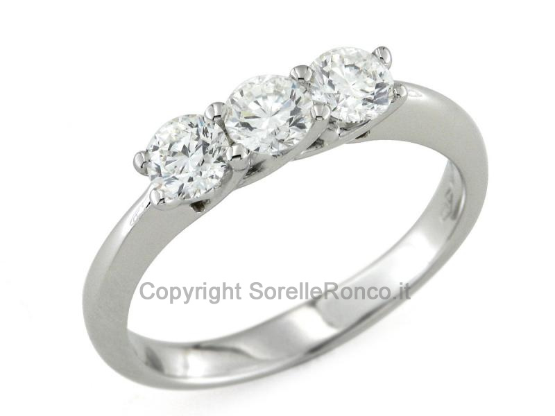 ANELLO TRILOGY CON DIAMANTI 1.22 CT