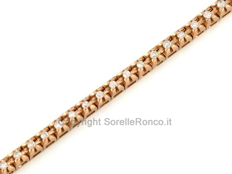 BRACCIALE TENNIS CON DIAMANTI 0.40 CT