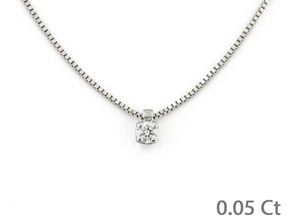 CF02112 - Girocollo Oro e Puntoluce Diamante 0.05 Ct