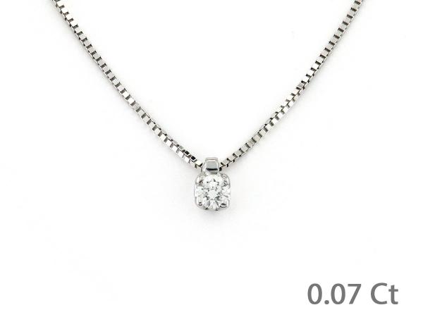 CF02114 - Girocollo Oro e Puntoluce Diamante 0.07 Ct