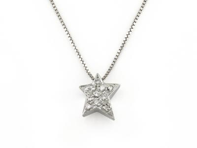 Collana con Pendente Stella Pavé