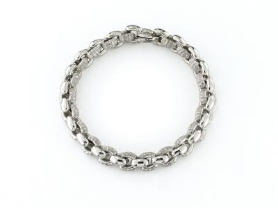 Bracciale a Maglia in Oro Bianco 18 Kt