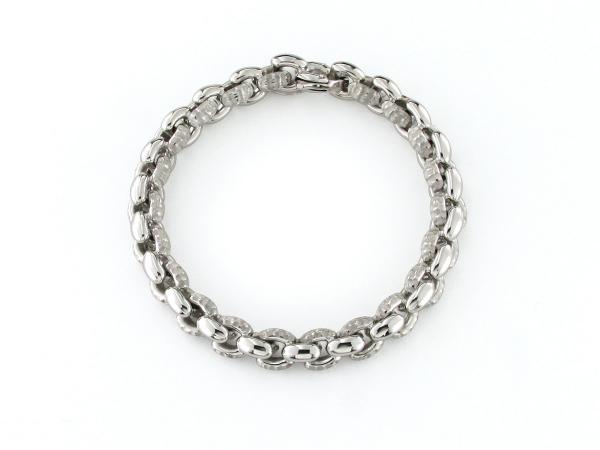 CF02147 - Bracciale a Maglia in Oro Bianco 18 Kt
