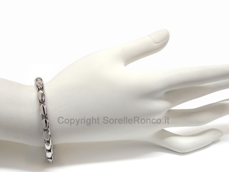 BRACCIALE ELEGANTE IN ORO BIANCO 18 KT