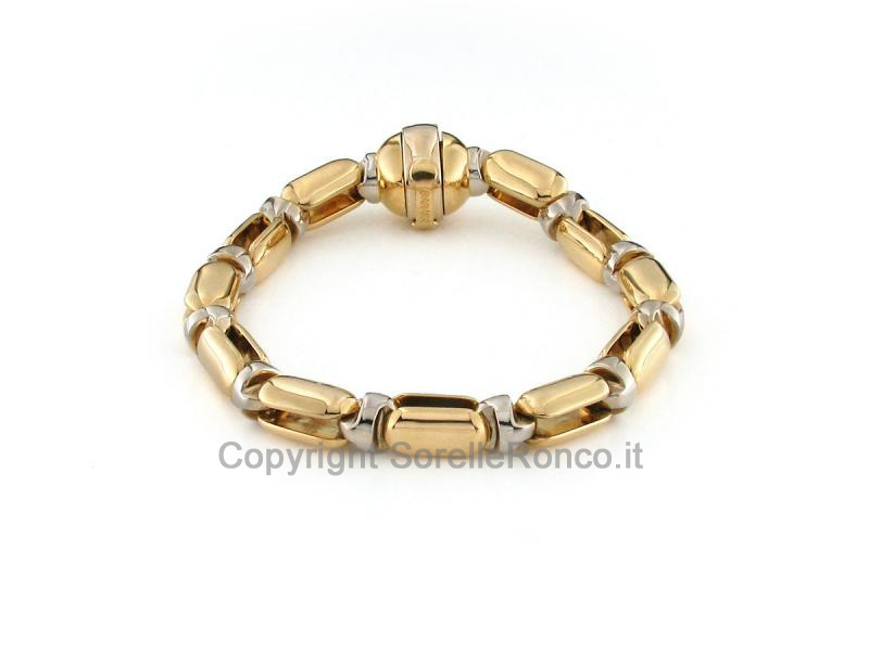 BRACCIALE  IN ORO BIANCO E ORO GIALLO 18 KT