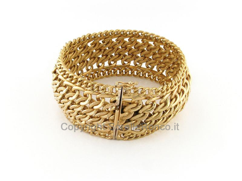 BRACCIALE DONNA IN ORO GIALLO 18 KT BARBAZALLE