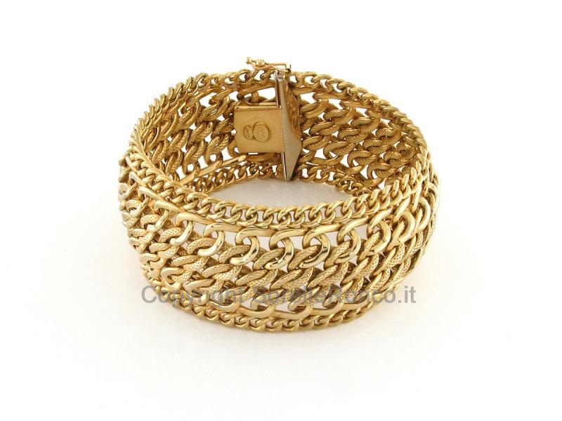BRACCIALE DONNA IN ORO GIALLO 18 KT BARBAZALLE