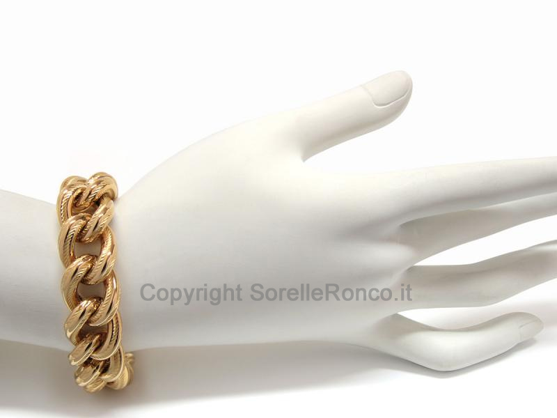 BRACCIALE DONNA IN ORO GIALLO 18 KT BARBAZALLE BIG