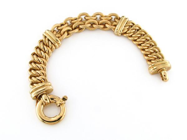 CF02156 - Bracciale Donna in Oro Giallo 18 Kt Torchon