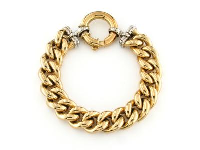 Bracciale in Oro Giallo 18 Kt Barbazale Big Liscio