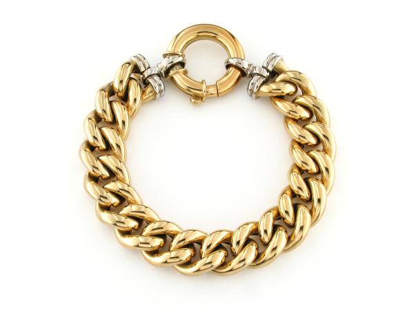 CF02157 - Bracciale in Oro Giallo 18 Kt Barbazale Big Liscio