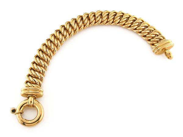 CF02158 - Bracciale in Oro Giallo 18 Kt Barbazale Doppio