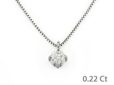 Puntoluce in Oro con Diamante 0.22 Ct