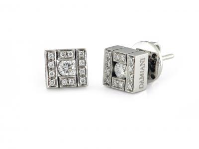 Orecchini Damiani Oro Bianco con Diamanti 