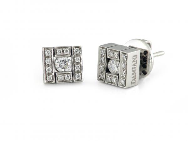 CF02175 - Orecchini Damiani Oro Bianco con Diamanti 