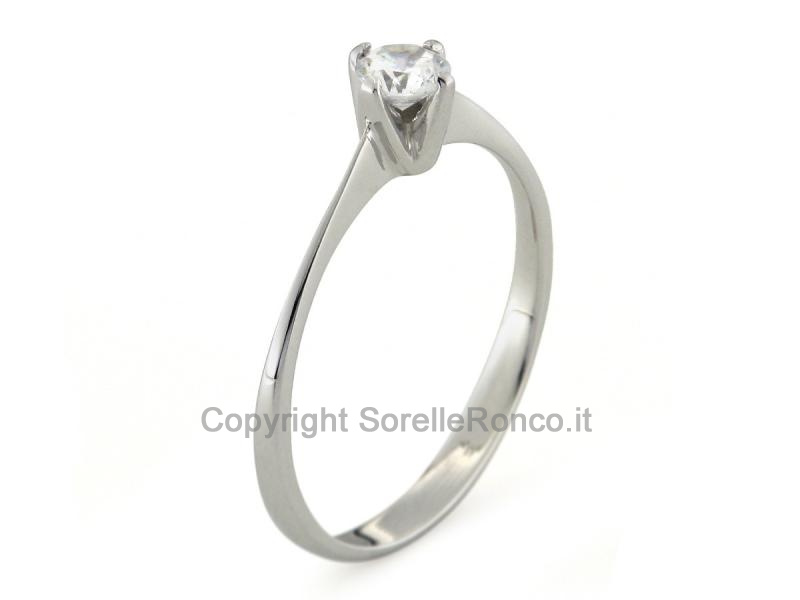 ANELLO SOLITARIO CON ZIRCONE
